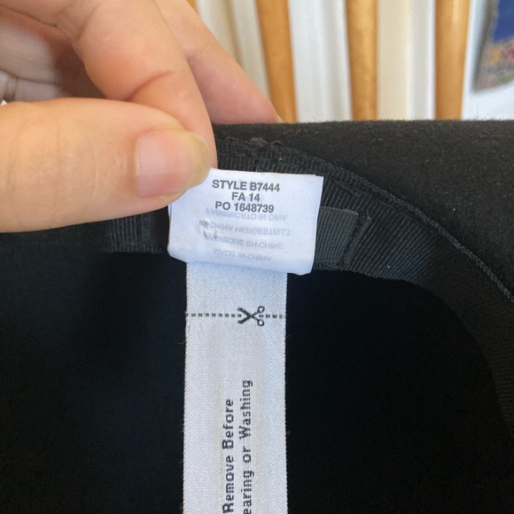 J. Crew 100% wool fedora in black - Picture 6 of 6